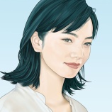 『小松菜奈さんの似顔絵を描きました』の画像