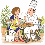 たかシェフのおうちごはん。と、白い犬。と、チワワ。