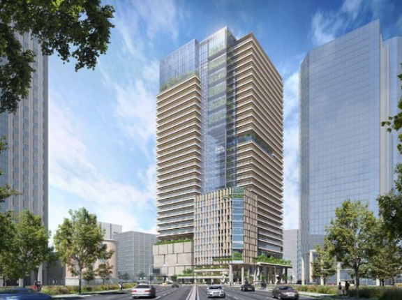 地上28階、高さ約179m「霞が関・虎ノ門地区」の完成予想図が公開！中央日本土地建物等による虎ノ門駅直結の再開発