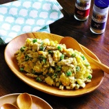 『マヨネーズと卵のコクと旨み、ガラムマサラのスパイシーさで減塩★レンチンで簡単♪「鶏ささみといんげんと卵のレンチン！スパイシーポテトサラダ」【レシピ1962】【スパイス大使】』の画像