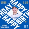 今日は山口アタル選手の誕生日です！おめでとうございます！