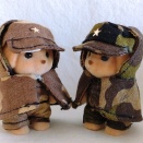 シルバニア赤ちゃんコスチューム/ミリタリーマント