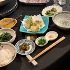 今期最後の？温泉湯豆腐と天ぷらの夜ごはん