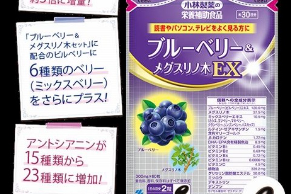 小林製薬 ブルーベリー メグスリノ木ex を実際に購入した本音の口コミ テレビ通販 話題のあの商品 の口コミ
