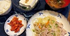 暑くても頑張ってます＆豚肉と春雨の炒め物