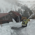 除雪車到着