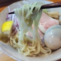 初夏のメニュー『昆布水につかった魚介しおつけ麺』を食す。飯田市『麺酒処　鳥志（とりもと）』