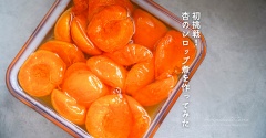 初挑戦！杏のシロップ煮を作ってみた