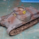 作る　ACADEMY　I号戦車B型&KS750サイドカー　1/35「その6　一号戦車の塗装②　ウェザリング」