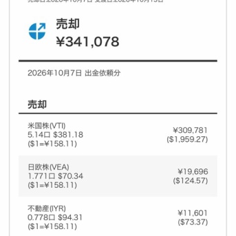 WealthNaviから初めて出金！30万円を取り崩した理由