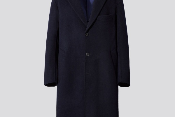 UNIQLO +J カシミヤブレンドオーバーサイズチェスターコート ネイビー S