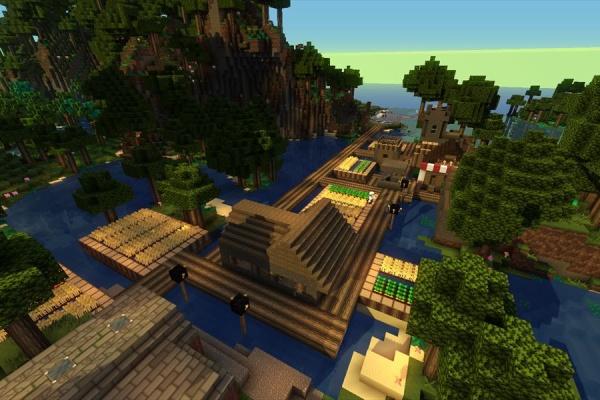 新村の整備 環境を活かした水上村への変貌 Minecraftチラシの裏