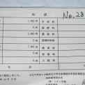 犬のがん診療明細書№28累計460,280円（大阪府大診療分）