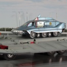 追跡戦闘車（ＳＰＶ）＆偽装トレーラー　１／７６モデル自作完成品リカバリー