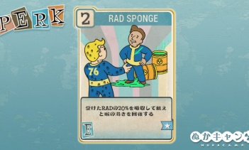 Fallout 76：Rad Sponge（Endurance）
