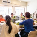 鶴橋のカフェ『click & clack』でフラワーレッスン