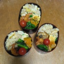 エビフライとさば塩焼き