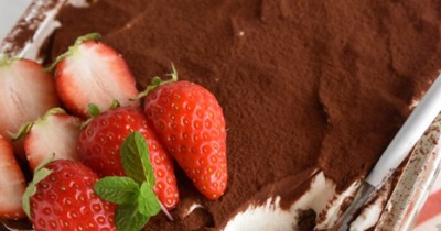 ホットケーキミックス×水切り塩麴ヨーグルトで「ヘルシーティラミス」