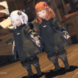 『【FF14】工芸「フェン・イル」　グリダニア：旧市街 相方ホロと2B衣装でお揃いコーデ【FFXIV】』の画像