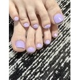 白い肌に映え〜✨ パステルパープルのシンプルワンカラーフット💜