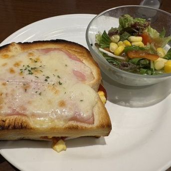 宇都宮ソトアサ日記523　朝のチーズびよん　～珈琲館　FKDインターパーク店～