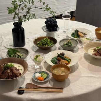 牛とろろ丼の夜ごはんと、元祖魔神さま