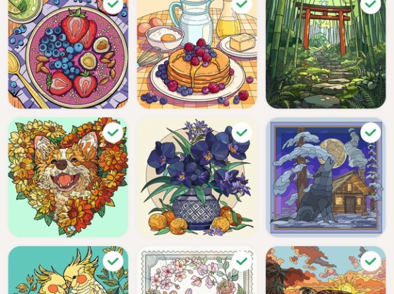 大人の塗り絵アプリにハマり中