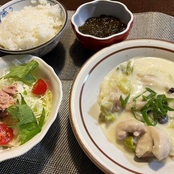 死別と引っ越し＆鶏もも肉と白ネギのクリーム煮