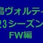 『徳島ヴォルティス2023年陣容 FW編』の画像