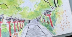 透明水彩を小さ〜く始める＆お出かけもできる水彩ポーチを作った