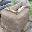 温室づくり(その10)　土かまどの製作