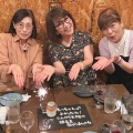食事会の最後に