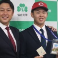 カープ新井監督「ドラ1平川蓮は柳田のように」「2月の1軍キャンプから使う」本人の目標はトリプルスリー