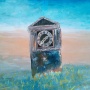 『荒野に打ち捨てられた柱時計』