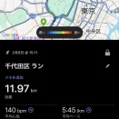 皇居ラン〜これくらいの気温がいい