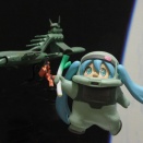 ザクぐるみ初音ミク情景写真