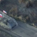 星条旗を掲げた鹵獲したM113装甲車で最前線を走るロシア軍…ウクライナ「厚顔無恥の極み」！