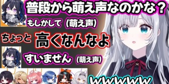 【ぶいすぽ】サイネの漢字に爆笑する一同、「普段から萌え声なのかな？」と萌え声で言うのせさんにつっこむすみー