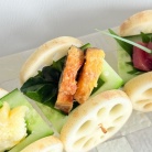 精霊牛車にお土産を乗せて♪  HARBSのケーキを一緒に食べて♪