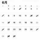 6月のお休み
