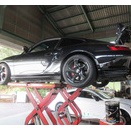 ポルシェ９９６ターボ　エンジンオイル交換で、入庫！
