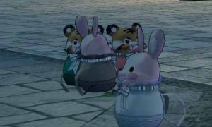 捨てられたウサギのぬいぐるみ