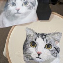 ネコちゃんの刺繍③