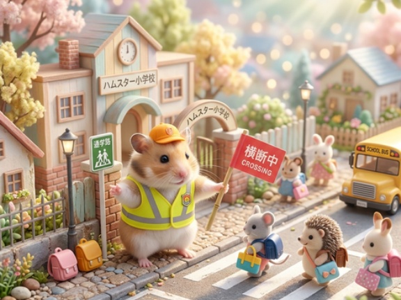 無職なのに通学路の旗振りやってる