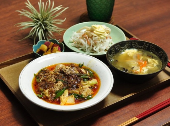わたしお気に入りのハンカチの新作と麻婆豆腐で晩ごはん！