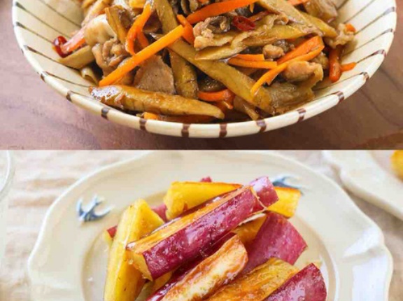 【サーモス連載】ごぼうと豚肉のおかずきんぴら＆さつまいものハニーバターソテー