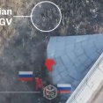ロシア兵をこっそり尾行するウクライナ軍のUGV(無人地上車両)！