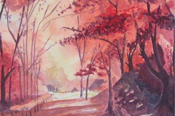 シニアから始めた透明水彩画 - 風景