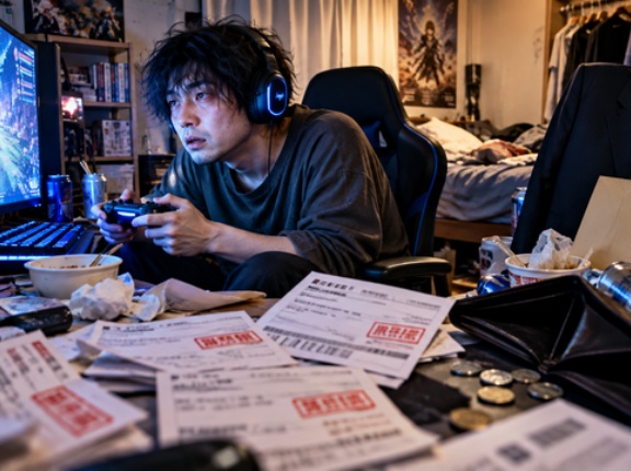 【人生崩壊】ゲーム依存症の末路…仕事を辞めてゲーム漬け、借金が膨らみ自己破産へ