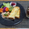 気分はカフェ風ワンプレート☆鮪のサイコロステーキ♪☆♪☆♪